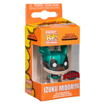 Chaveiro Deku Izuku Midoriya (Metallic) My Hero Academia Funko Pop Pocket Keychain