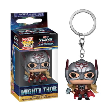 Chaveiro Funko Pop Pocket Keychain Mighty Thor - Marvel Thor Love & Thunder
