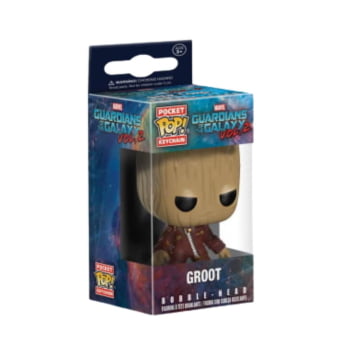 Chaveiro Groot Funko Pop Pocket Keychain Guardians of the Galaxy Vol 2