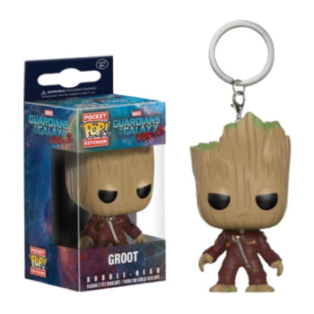 Chaveiro Groot Funko Pop Pocket Keychain Guardians of the Galaxy Vol 2