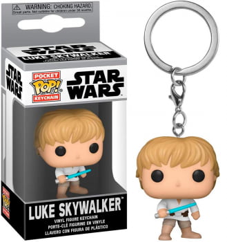 Chaveiro Luke Skywalker Star Wars Funko Pop Pocket Keychain