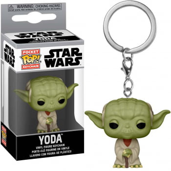 Chaveiro Mestre Yoda Star Wars Funko Pop Pocket Keychain