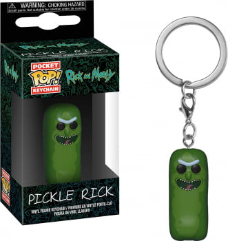 Chaveiro Rick And Morty Pickle Rick Funko Pop Pocket Keychain