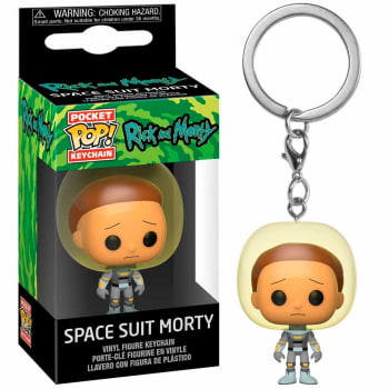 Chaveiro Rick And Morty Space Suit Morty Funko Pop Pocket Keychain