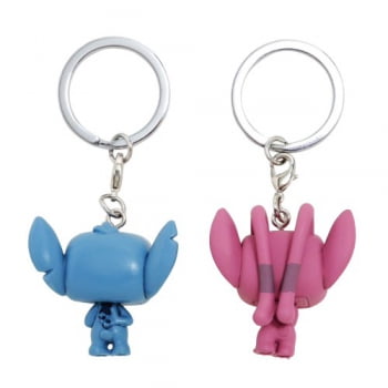 Disney - Stitch and Angel 2-Pack Chaveiro Funko Pocket Keychain