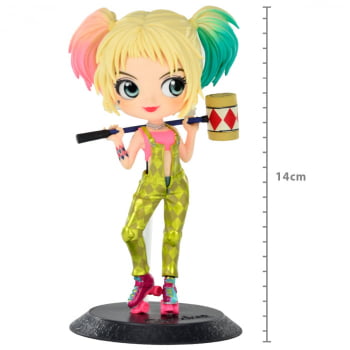 Boneca Arlequina 14cm - Harley Quinn Dc - Colecionável