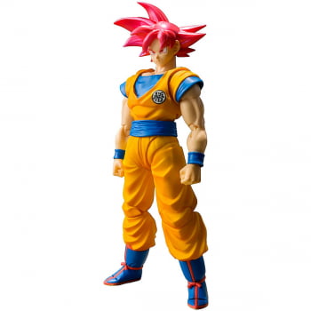 Boneco Goku Deus blue Dragonball Super Sh Figuarts Articulado 1.0