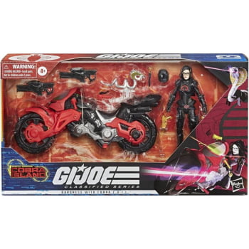 Boneco Articulado G.I. Joe Classified Series Baroness with Cobra C.O.I.L. 13 Hasbro