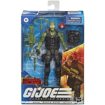Boneco Articulado G.I. Joe Classified Series Wayne Beach Head Sneeden 10 Special Missions: Cobra Island