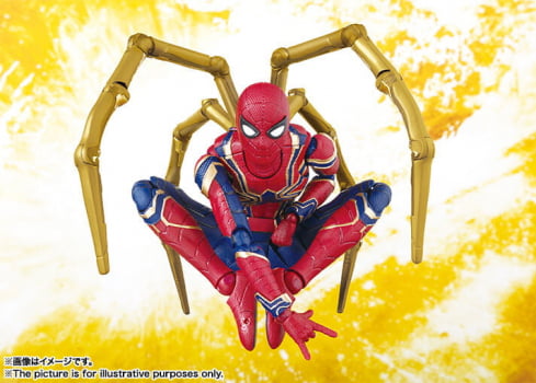 Action Figure Marvel Vingadores S.H. Figuarts Iron Spider Bandai Homem Aranha