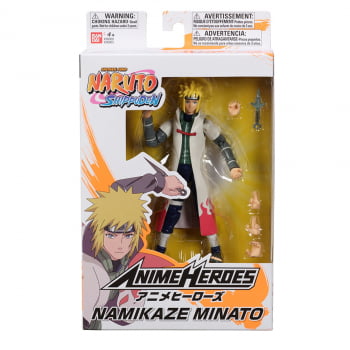 Boneco Articulado Naruto Shippuden Minato Namikaze Anime Heroes Bandai