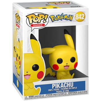 Boneco Colecionável Funko Pop Pokémon Pikachu 842 Games
