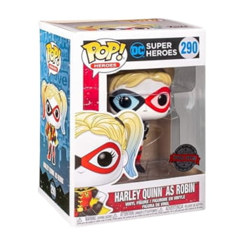 Funko Pop Arlequina Harley Quinn as Robin 290 DC Heroes