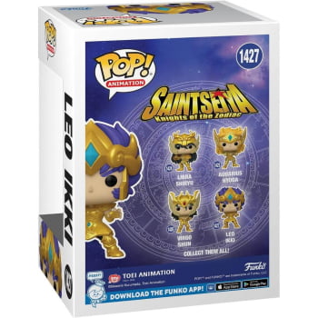 Boneco Colecionável Funko Pop Cavaleiros do Zodiaco Leo Ikki 1427 Saint Seiya