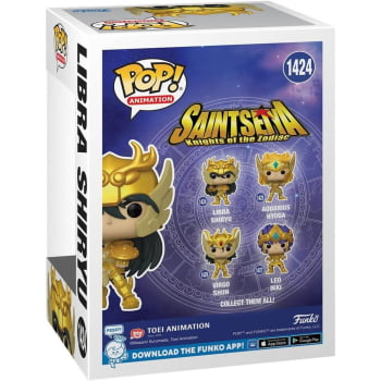 Boneco Colecionável Funko Pop Cavaleiros do Zodiaco Libra Shiryu 1424 Saint Seiya