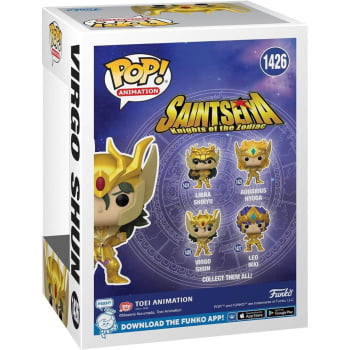 Boneco Colecionável Funko Pop Cavaleiros do Zodiaco Virgo Shun 1426 Saint Seiya