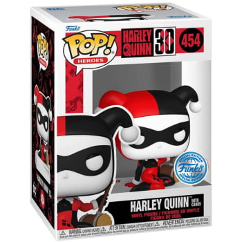 Boneco DC Comics Funko Pop Arlequina 454 Harley Quinn with Cards 30
