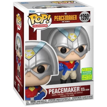 Boneco Funko Pop DC Comics Peacemaker 1260 SDCC Pacificador