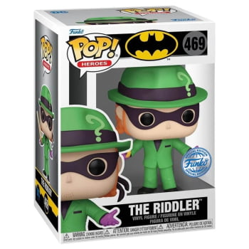Boneco Funko Pop The Riddler 469 DC Comics Charada Batman Exclusive