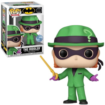 Boneco Funko Pop The Riddler 469 DC Comics Charada Batman Exclusive