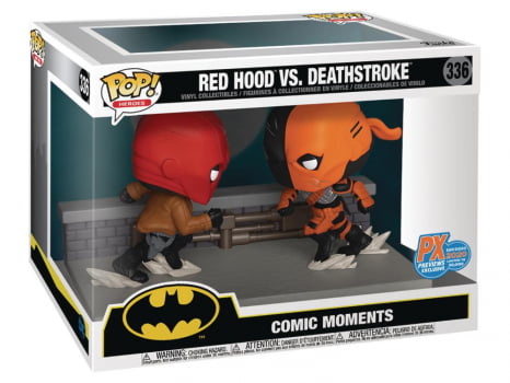 Funko Pop Red Hood Vs Deathstroke 336 Comic Coments SDCC PX Exclusive