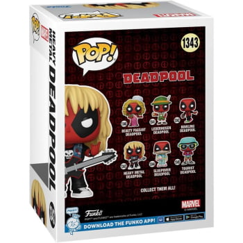 Boneco Colecionável Marvel Funko Pop Heavy Metal Deadpool 1343