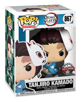 Boneco Funko Pop Demon Slayer Kimetsu no Yaiba Tanjiro Kamado with Mask 867 Boneco Funko Pop Demon Slayer Kimetsu no Yaiba Tanjiro Kamado with Mask 867
