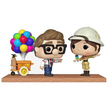 Boneco Colecionável Disney Funko Pop Moment Up! Altas Aventuras Carl & Ellie w Balloon Cart 1152