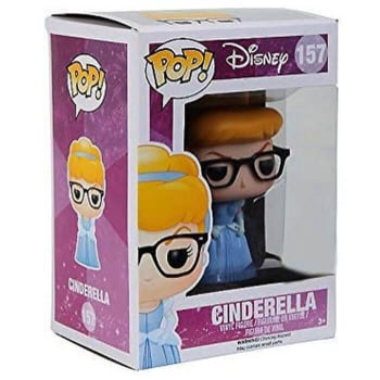 Boneco Disney Cinderella Nerd 157 Funko Pop Cinderela