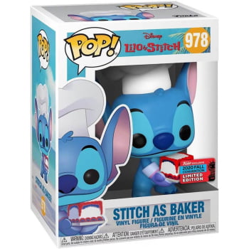 Boneco Disney Funko Pop Baker Stitch 978 NYCC Lilo & Stitch