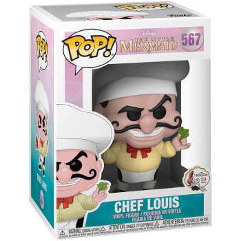 Boneco Disney Funko Pop Chef Louis 567 A Pequena Sereia