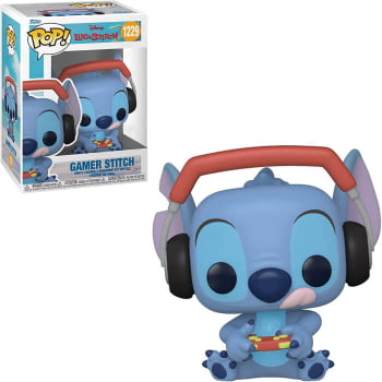 Boneco Disney Funko Pop Gamer Stitch 1229 Lilo & Stitch