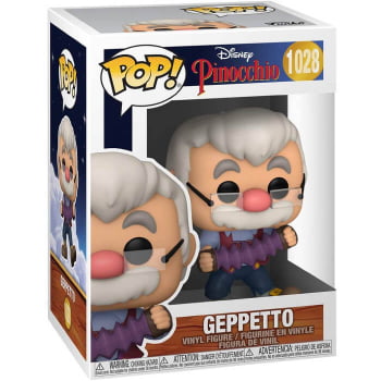 Boneco Disney Funko Pop Geppetto 1028 Pinocchio