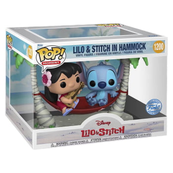 Boneco Disney Funko Pop Moment Lilo & Stitch In Hammock 1200 Lilo & Stitch