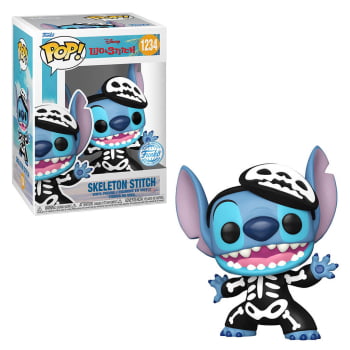 Boneco Disney Funko Pop Skeleton Stitch 1234 Lilo & Stitch