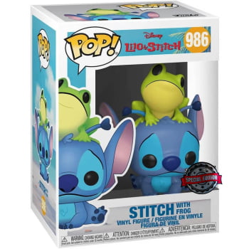 Boneco Disney Funko Pop Stitch with Frog 986 Lilo & Stitch