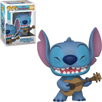Boneco Disney Funko Pop Stitch with Ukulele 1044 Lilo & Stitch
