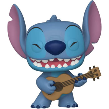 Boneco Disney Funko Pop Stitch with Ukulele 1044 Lilo & Stitch