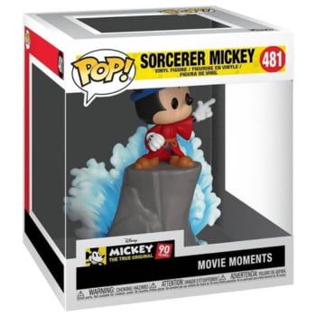 Boneco Disney Sorcerer Mickey 481 Fantasia Funko Pop Movie Moments