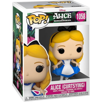 Boneco Funko Pop Disney Alice Curtsying 1058 Alice no País das Maravilhas