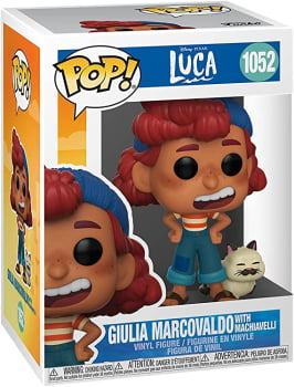 Boneco Funko Pop Disney Luca Giulia Marcovaldo with Machiavelli 1052