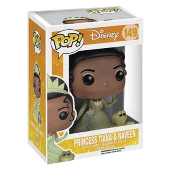 Boneco Funko Pop Disney Princess Tiana & Naveen 149 A Princesa e o Sapo