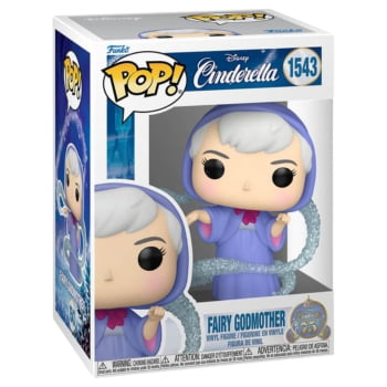 Boneco Funko Pop Fairy Godmother 1543 Disney Cinderella 75th Anniversary