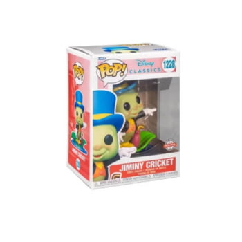 Boneco Funko Pop Jiminy Cricket 1228 Grilo Falante Pinocchio