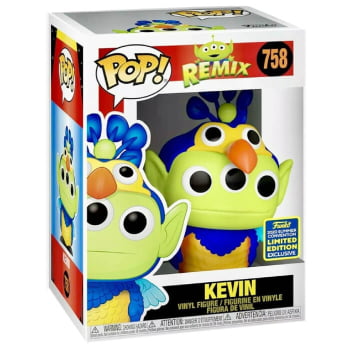 Boneco Funko Pop Kevin 758 Alien Remix Disney Pixar SDCC