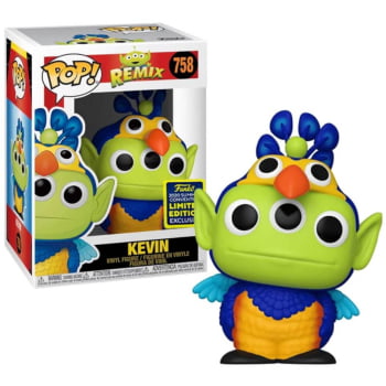 Boneco Funko Pop Kevin 758 Alien Remix Disney Pixar SDCC
