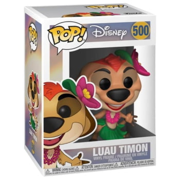 Boneco Funko Pop Luau Timão 500 Disney O Rei Leão Timon