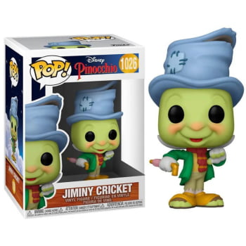 Boneco Pinocchio Funko Pop Disney Jiminy Cricket 1026 Grilo Falante