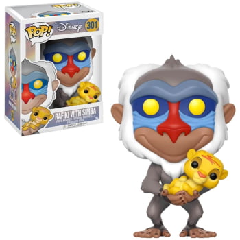 Funko Pop Rafiki With Simba 301 The Lion King O Rei Leão