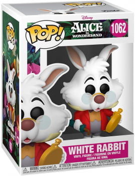 Boneco Funko Pop Disney Alice in Wonderland White Rabbit 1062 Coelho Branco